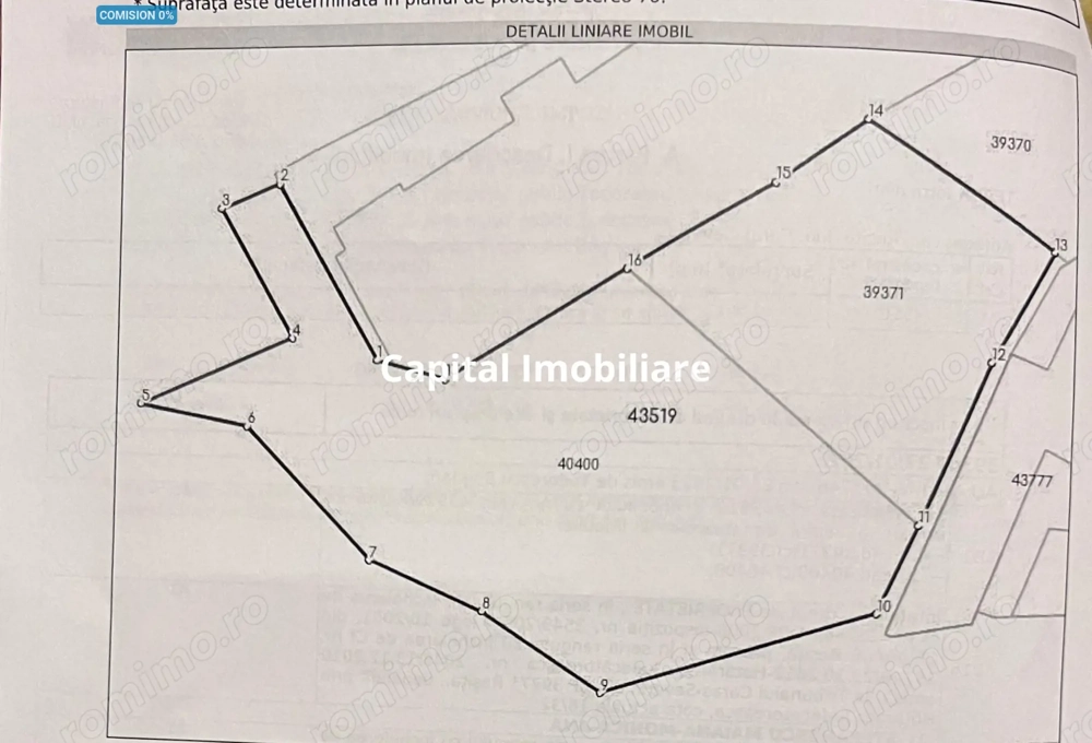  Teren intravilan 1001 mp în Reșița, aproape de centru  
