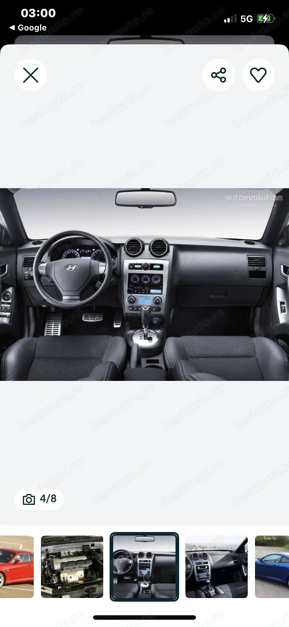 Planșă bord Hyundai cuoup 2009