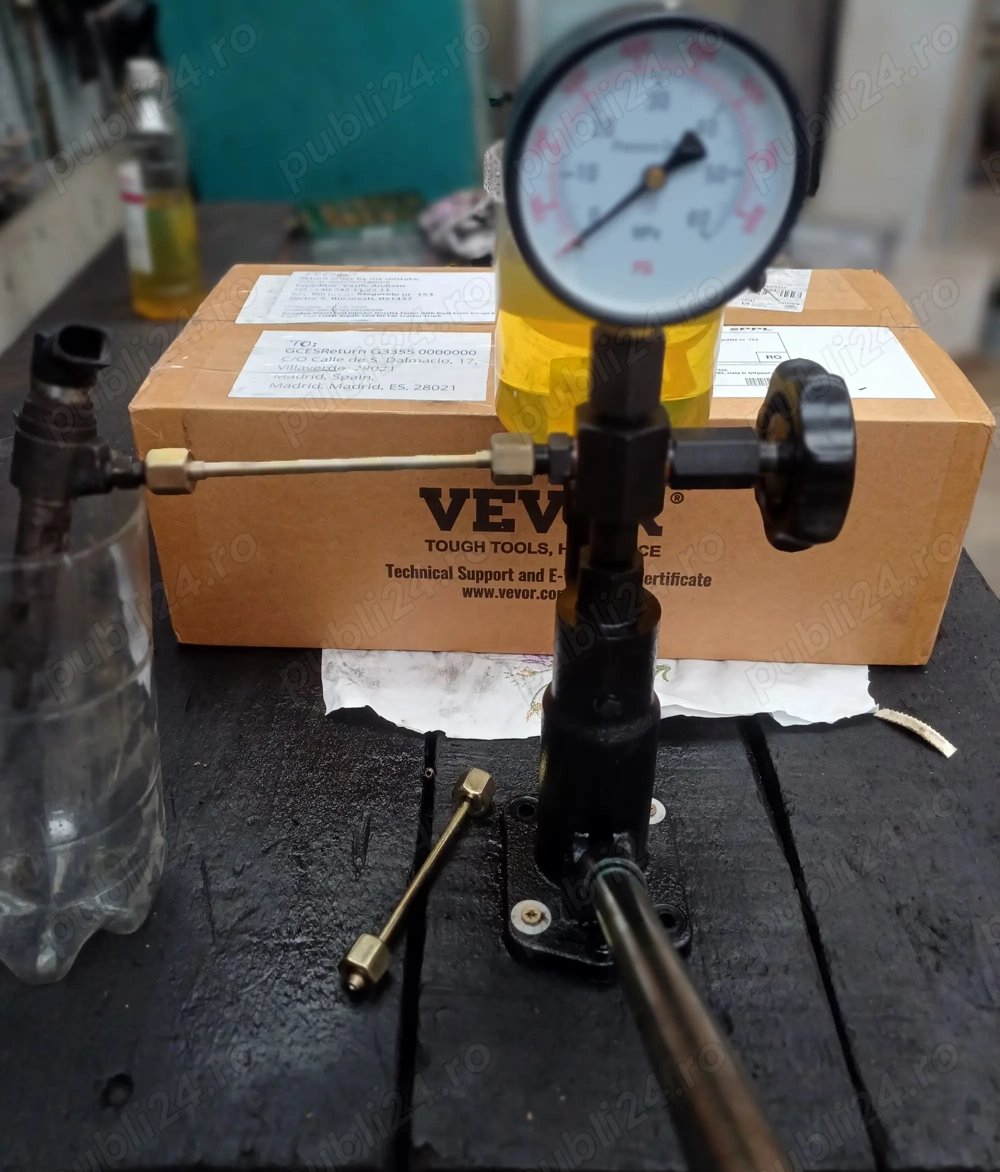 Vand presa testare injectoare 0-600 bar