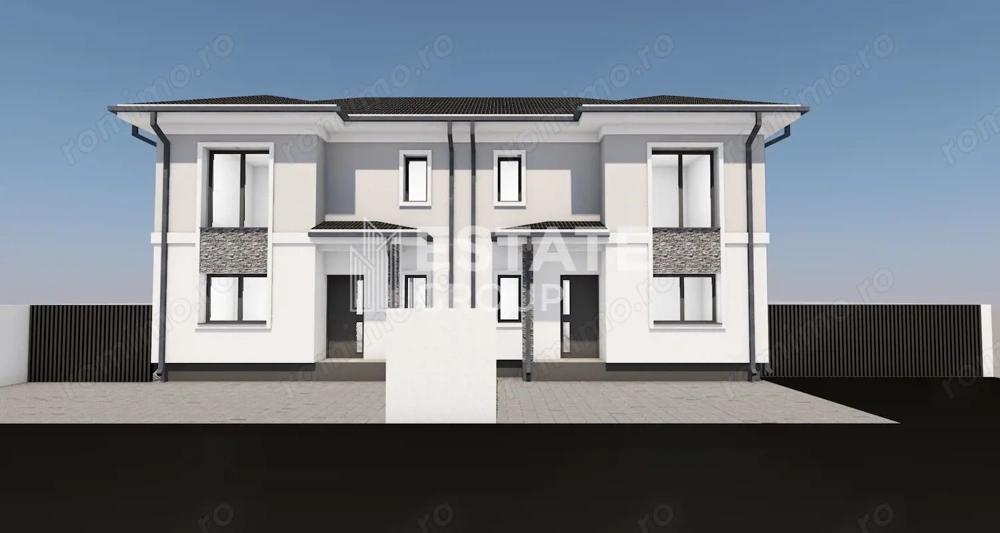 Duplex cu 4 camere in Mosnita la asfalt