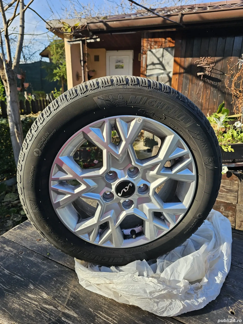 Jante din aliaj Kia cu anvelope de iarna