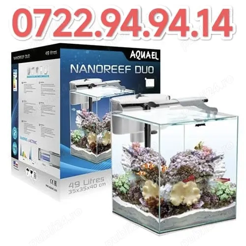 Acvariu apa dulce   sarata Aquael Nano Reef 35 Duo White