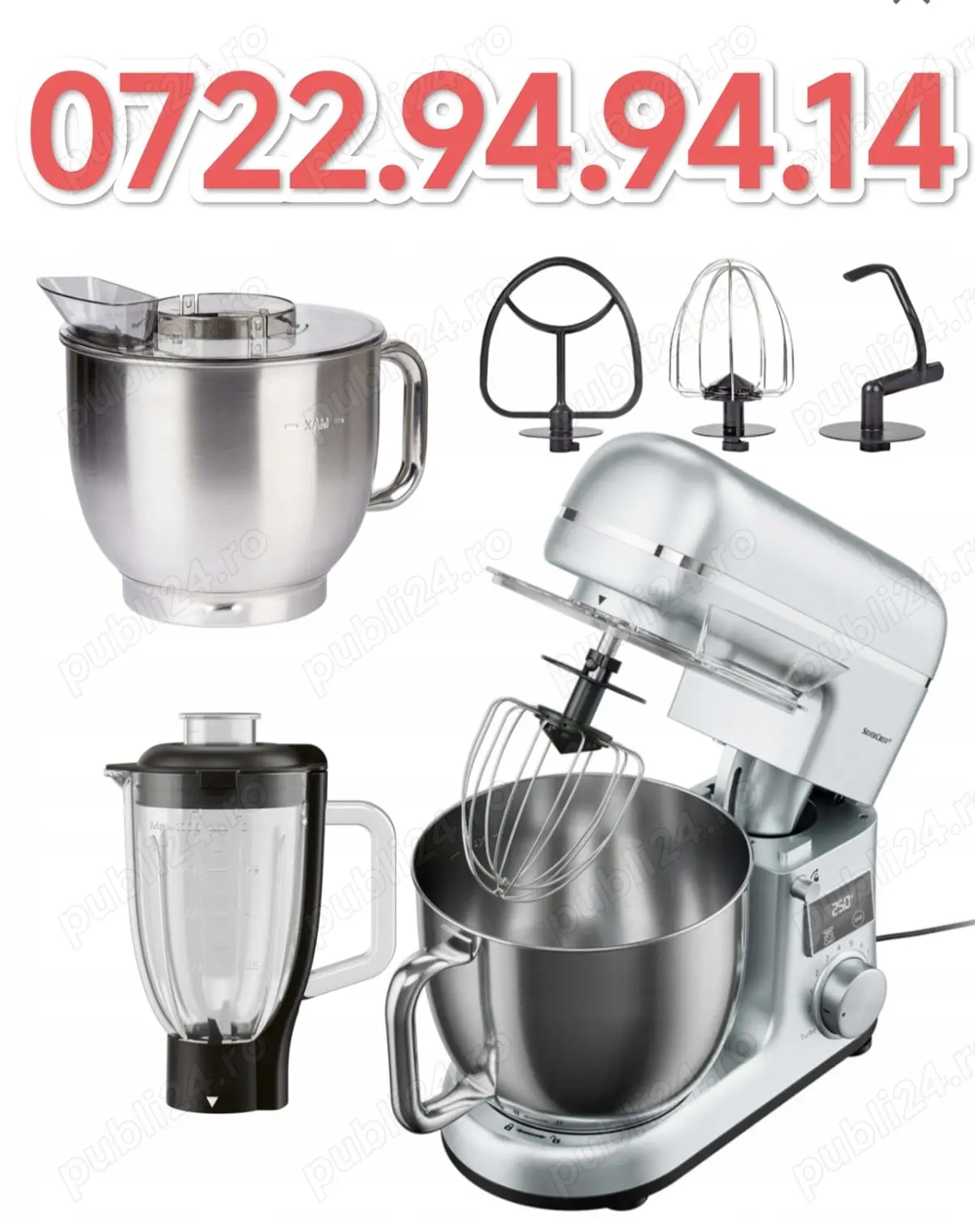 Set robot de bucătărie SilverCrest 900W cu microunde și blender
