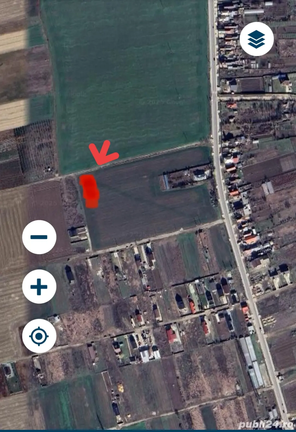 Teren intravilan de 1100 mp, la 2,5 km de Slatina loc. Proaspeți