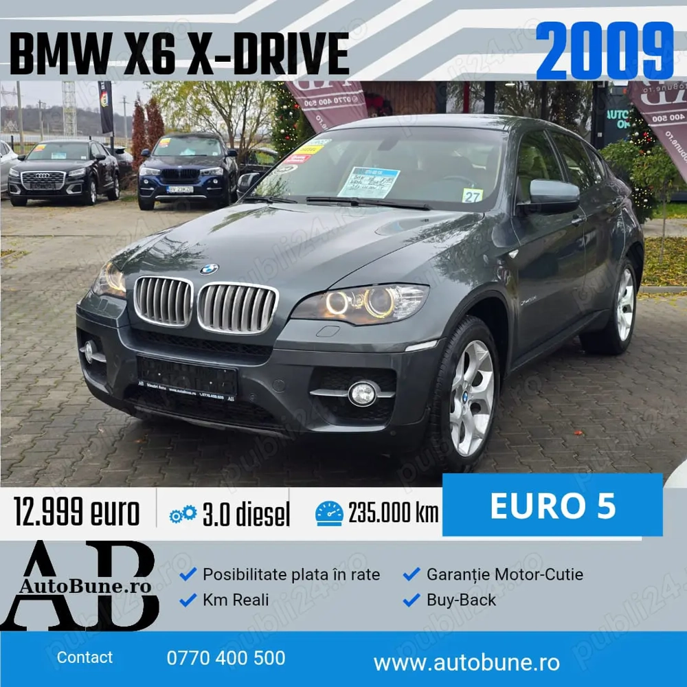 BMW X6 xDrive 3.0 D 285 CP