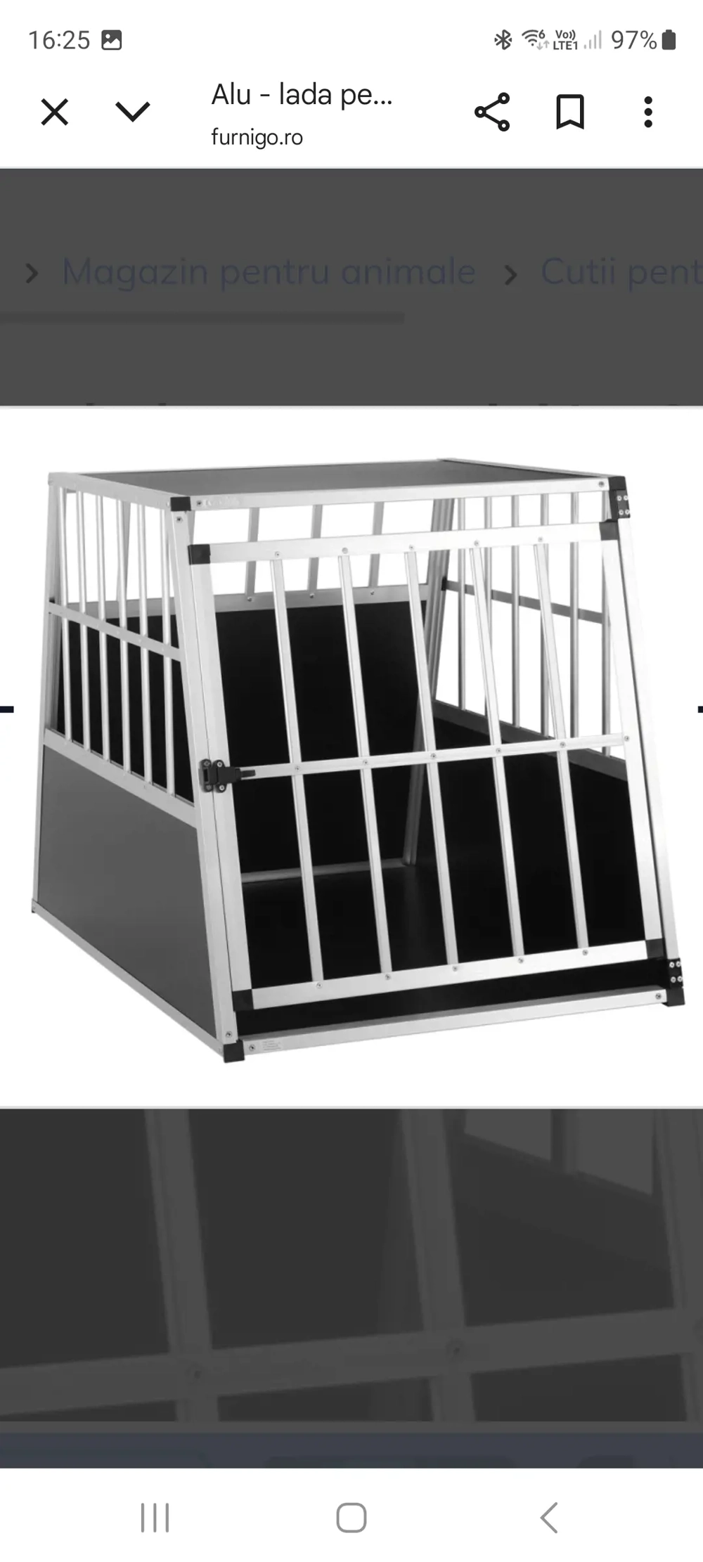 cușcă transport câine 