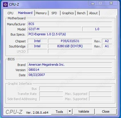 De vanzare ECS G31T-M