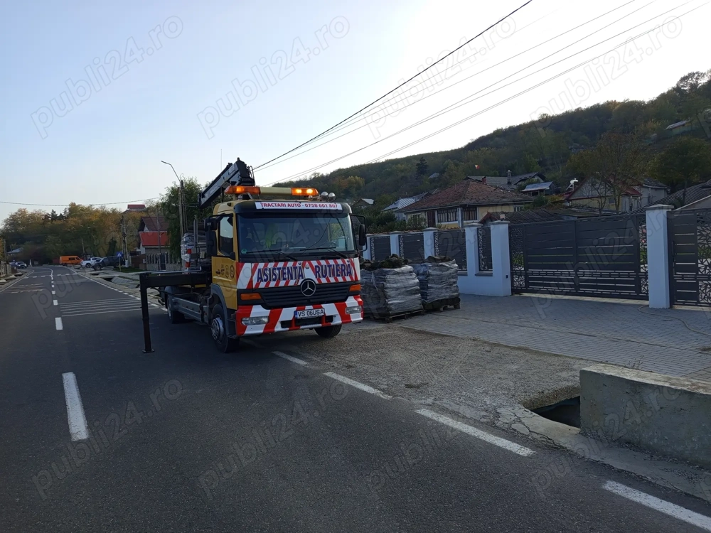 Platforma hidraulica Mercedes atego cu macara ,platou hidraulic, furculița 