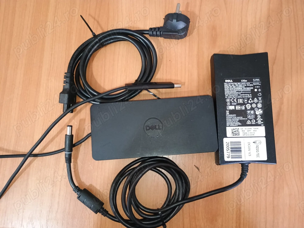 Dell D6000 - Stație de andocare (USB-C) + Adaptor 130W
