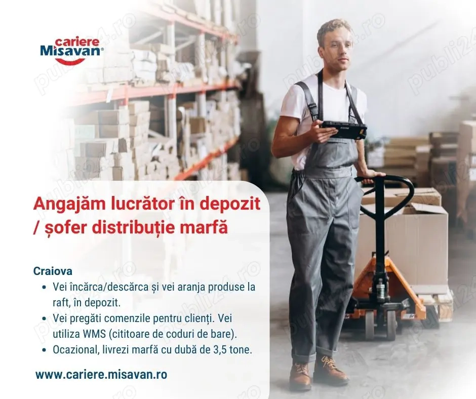 Angajam lucrator gestionar - Craiova