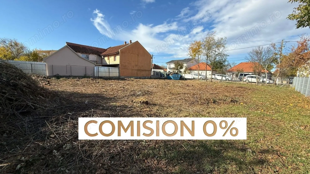 COMISION 0 % | Teren Intravilan de Vanzare | Zona Plopi | Investitie