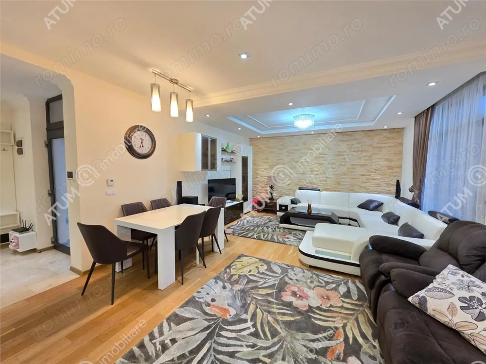 Casa 4 camere 3 bai terasa si teren 250 mp zona Octavian Goga Selimbar