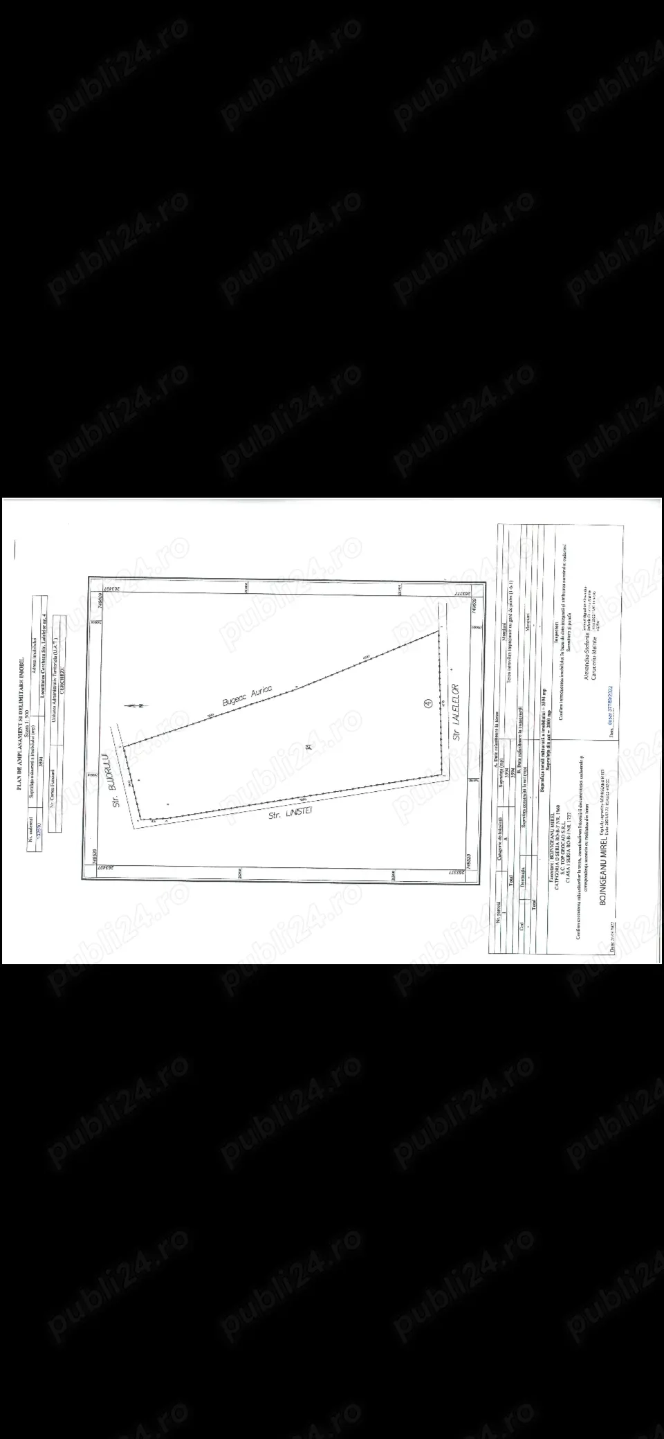 Vand teren intravilan, 3594m2, sat Cerchezu, jud. C-ta