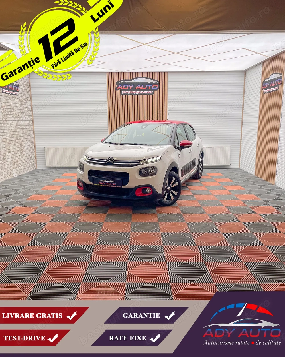 CITROEN C3 . Rate fixe si egale . Livrare gratis toata tara . Garantie 12 luni . Buy back Test drive