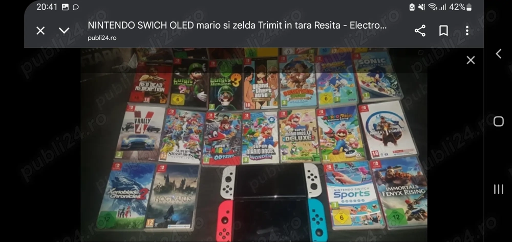 Vând NINTENDO Switch Gta Mario Zelda 