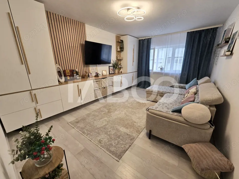 Apartament decomandat de vanzare mobilat pivnita Vasile Aaron Sibiu 