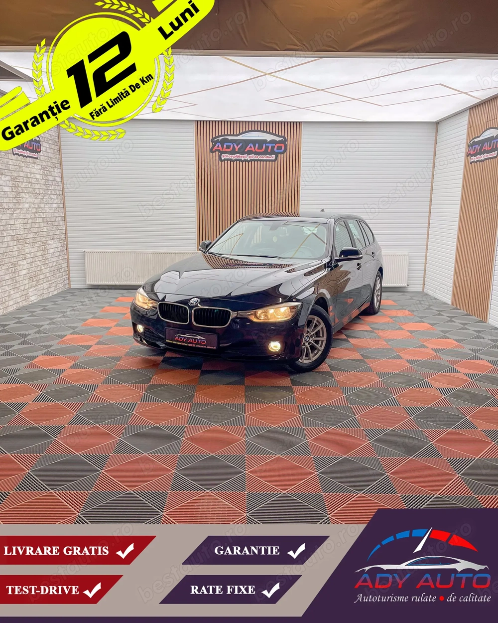 BMW Seria 3. 2,0 Diesel . Euro 5 . An 2014.Rate fixe , Garantie 12 luni . Buy back . Test drive . 