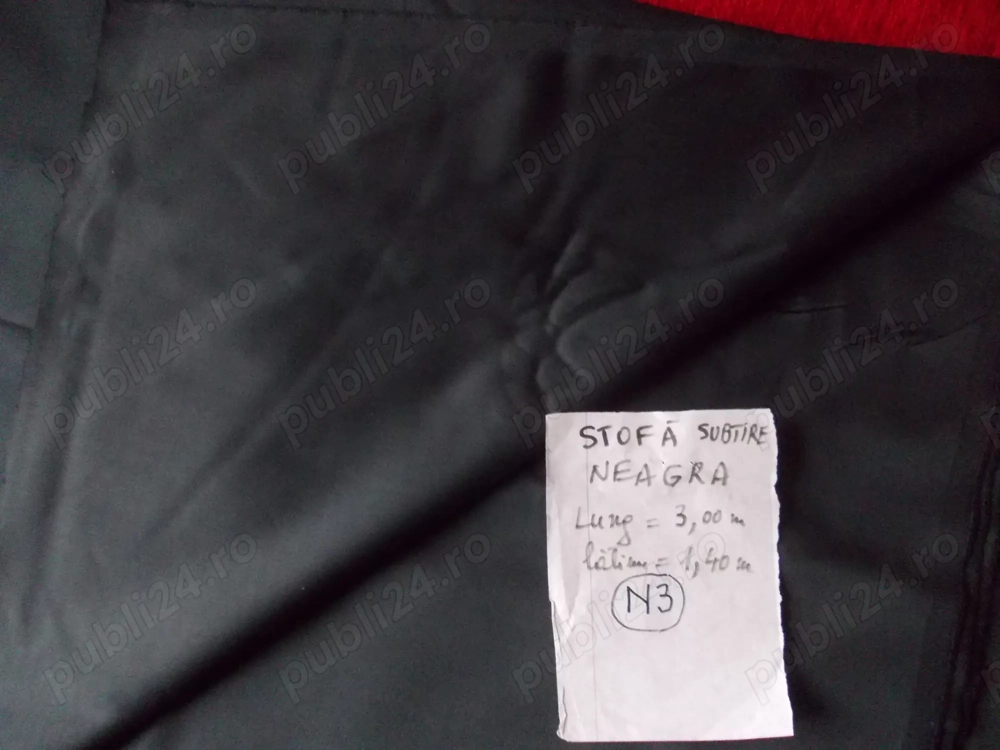 Cupon stofa lana culoarea negru pentru costum barbati