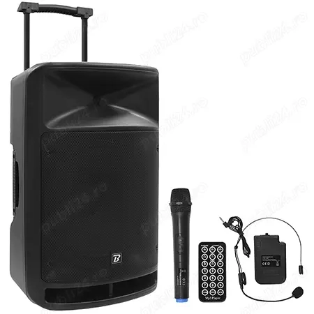 Boxa portabila BoomTone DJ TravelSound15-VHF,800W