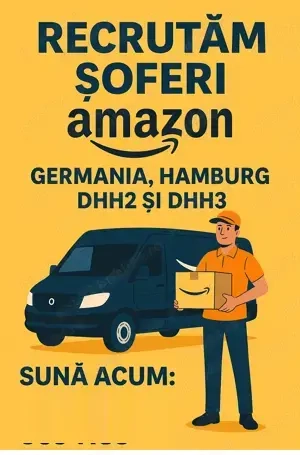 ANGAJĂM soferi categoria B pentru AMAZON   GERMANIA