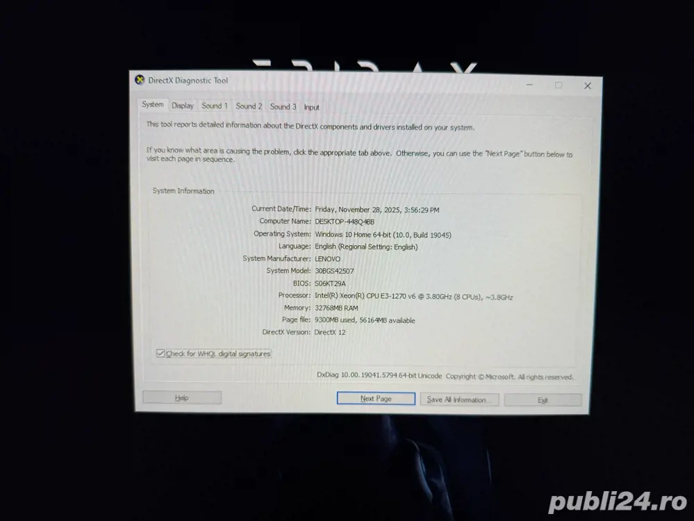 Siatem Gaming complet- RX 6600,Xeon,32gb ram+ Monitor 180hz