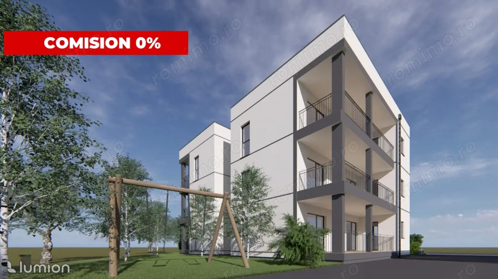 Direct dezvoltator - Apartament cu 3 camere si 100 mp de curte - Bucovat