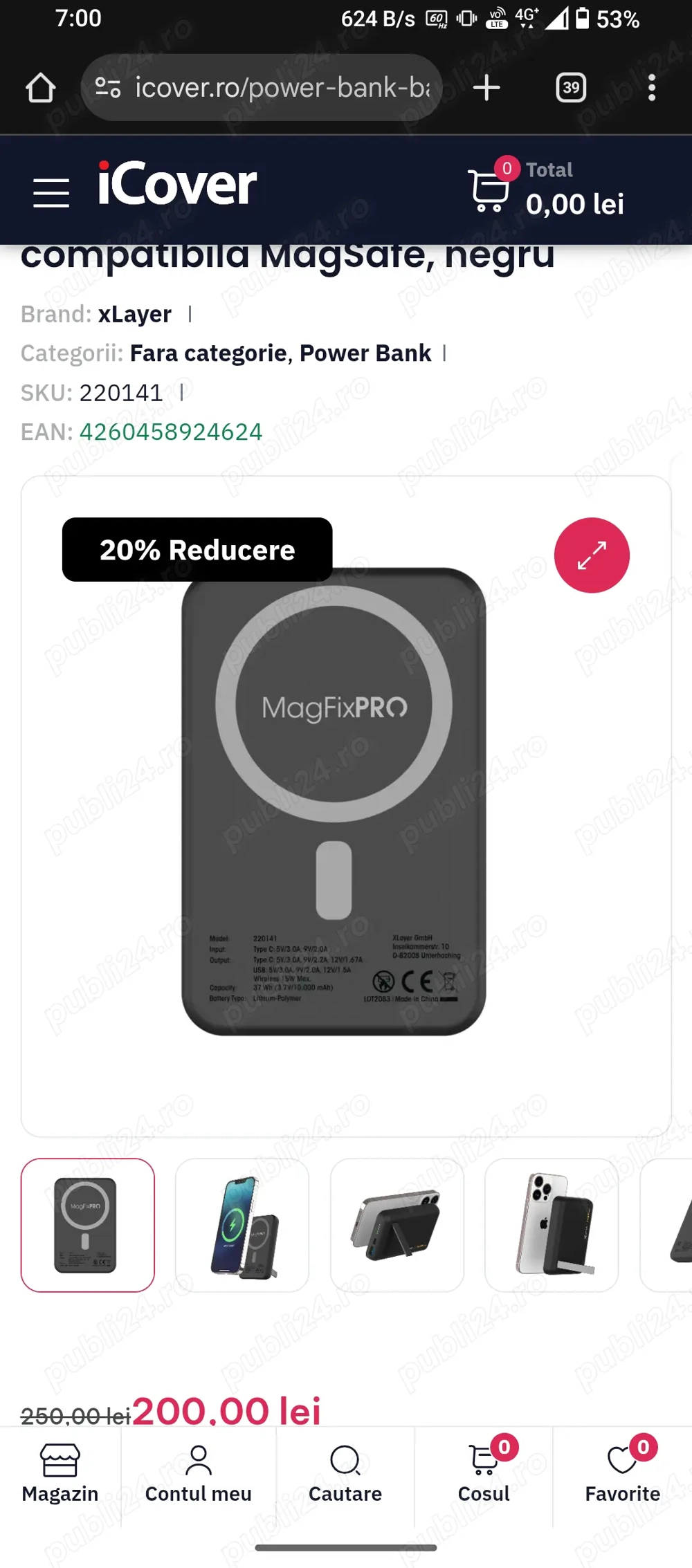 Vand baterie 10.000 mah