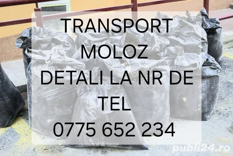 Transport moloz la saci,deseuri ,mobila,decopertat  gresie faianțăetc