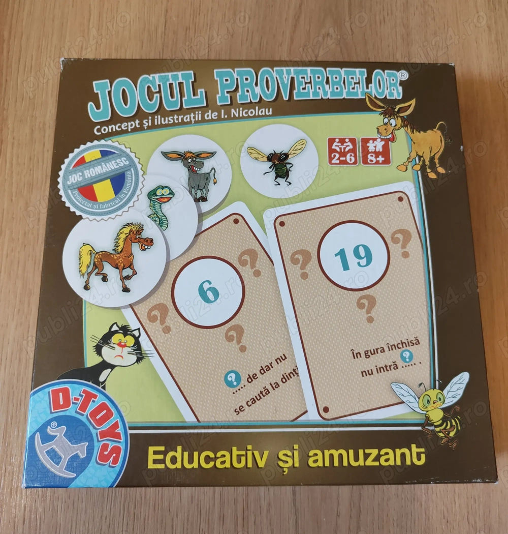 Joc romanesc Nicolau - Jocul proverbelor (D-Toys) - Nou Sigilat!