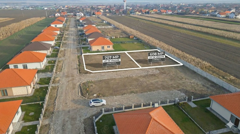 Teren Intravilan de Vânzare în Prejmer, 707 mp, Toate Utilitățile