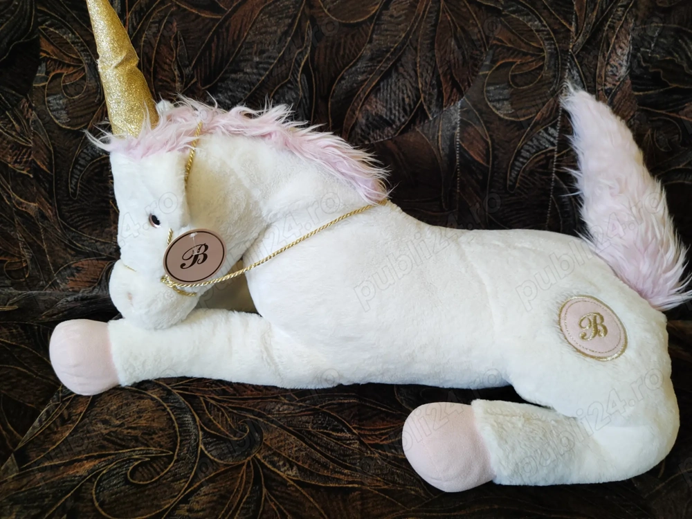Cal Unicorn Nou Calitativ foarte pufos - 60 de cm (90 cm cu coada)