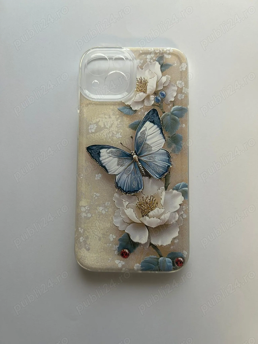 Carcasă iPhone Fluture 3D Model Premium Nou   Protectie+Design Elegant