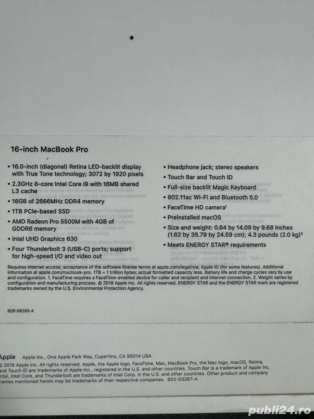 macbook Model No. A2141