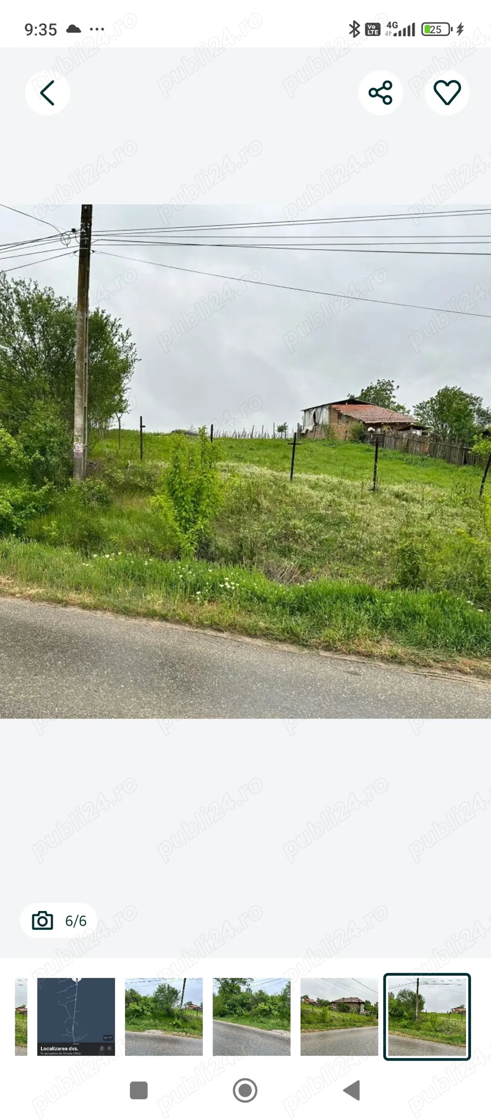 Teren intravilan  4000 metri  Perieți jud Olt 