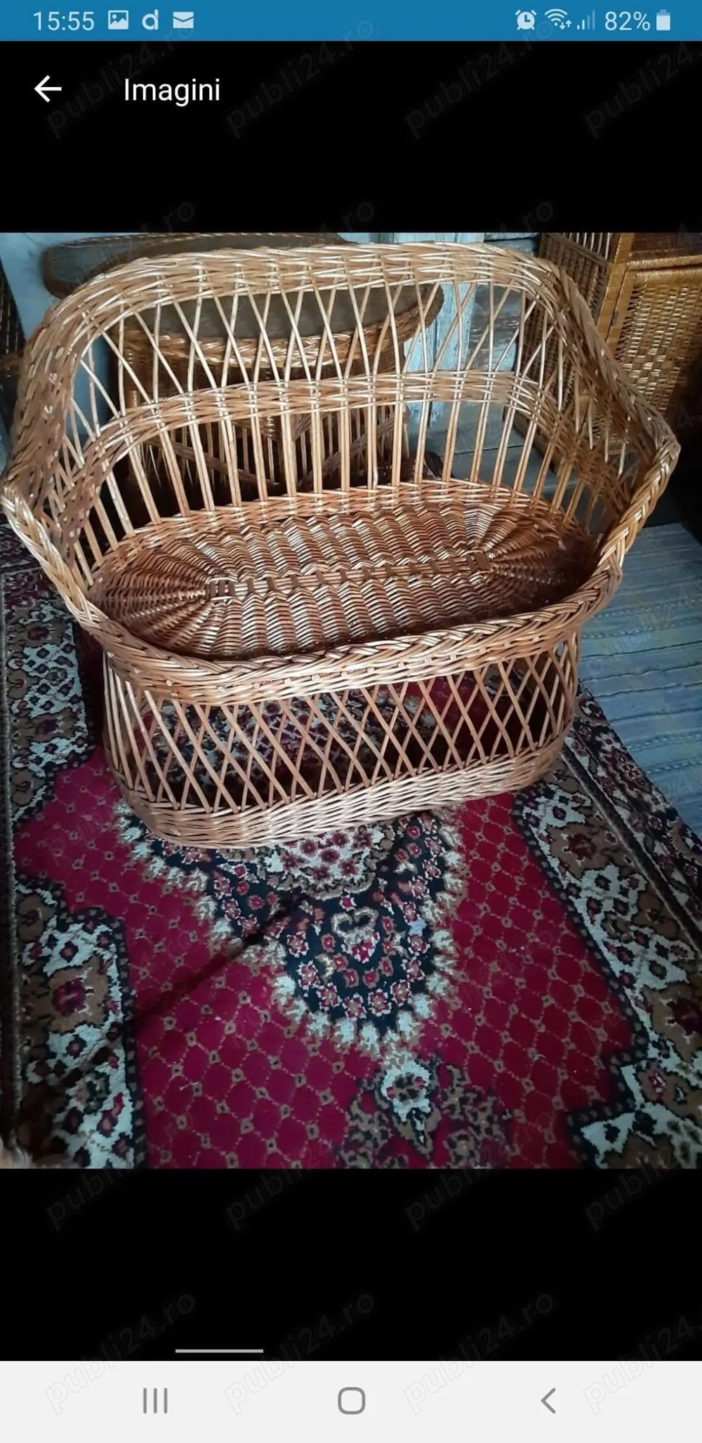 Mobilă de impletituri rachita