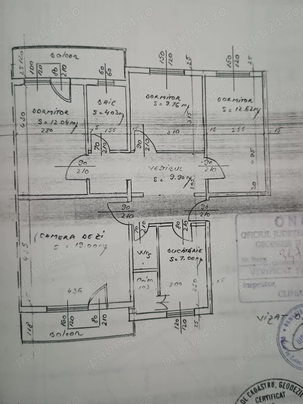 Apartament 4 camere zona centrala