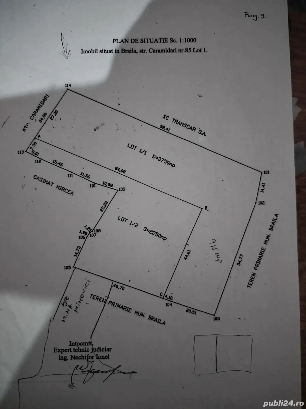 Vând teren intravilan in orașul Brăila
