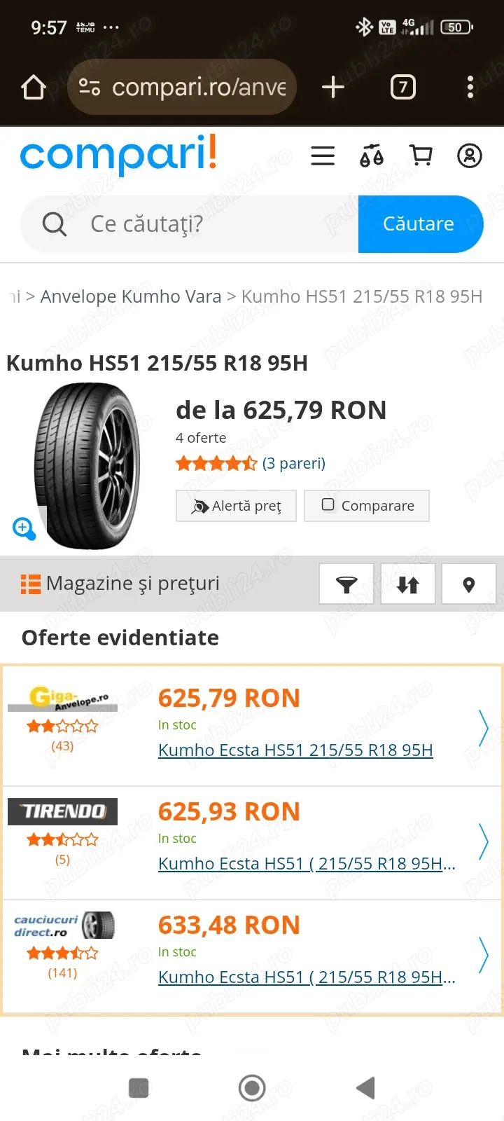 Anvelope vara 215/55r18