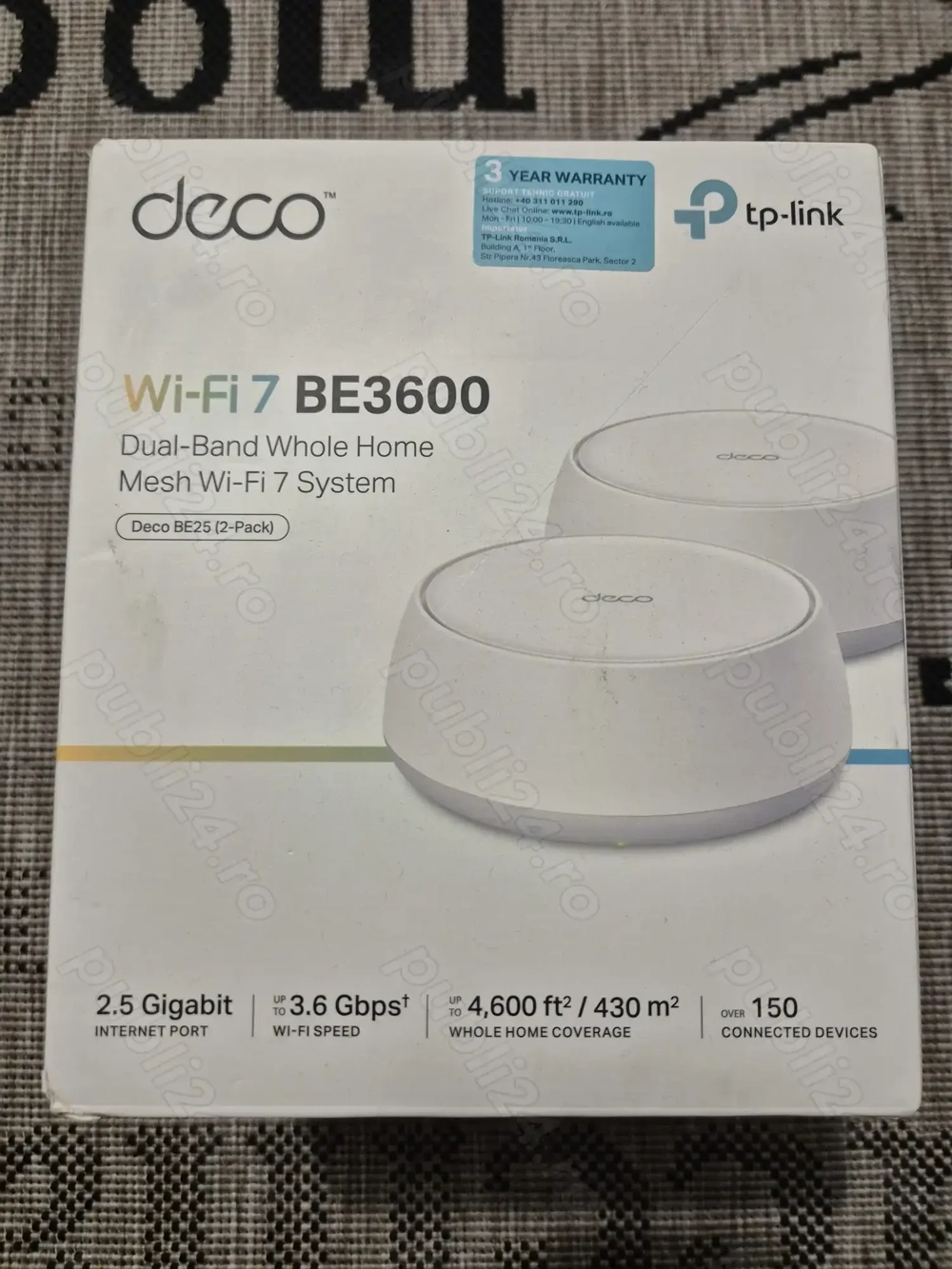 Router Mesh Tp-Link Deco BE25 BE3600 WiFi 7