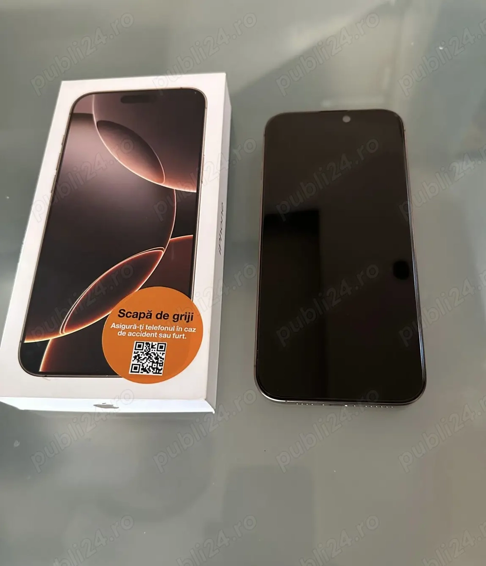 iPhone 16 Pro Max   Desert Titanium   256 GB   Ca Nou   Garanție!