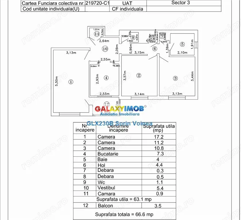 Apartament 3 camere Nicolae Grigorescu bloc''84 decomandat 2bai metrou