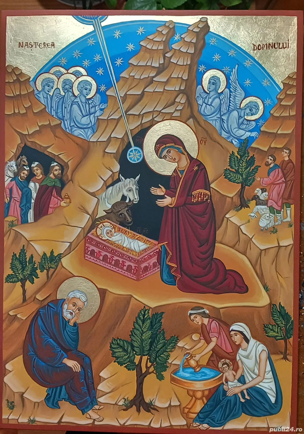 Nasterea Domnului, icoana pictata