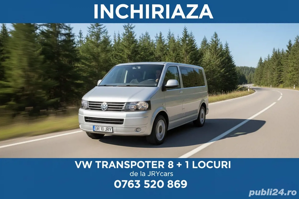 Inchiriez - Inchiriere Duba Microbus VW Transporter 8+1 cu sau fără șofer
