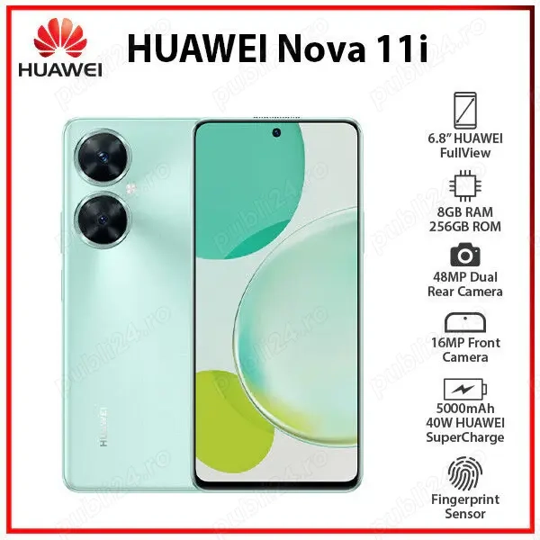 Telefon HUAWEI Nova 11i, 128GB, 8GB RAM, Dual SIM, Garantie 2 ani