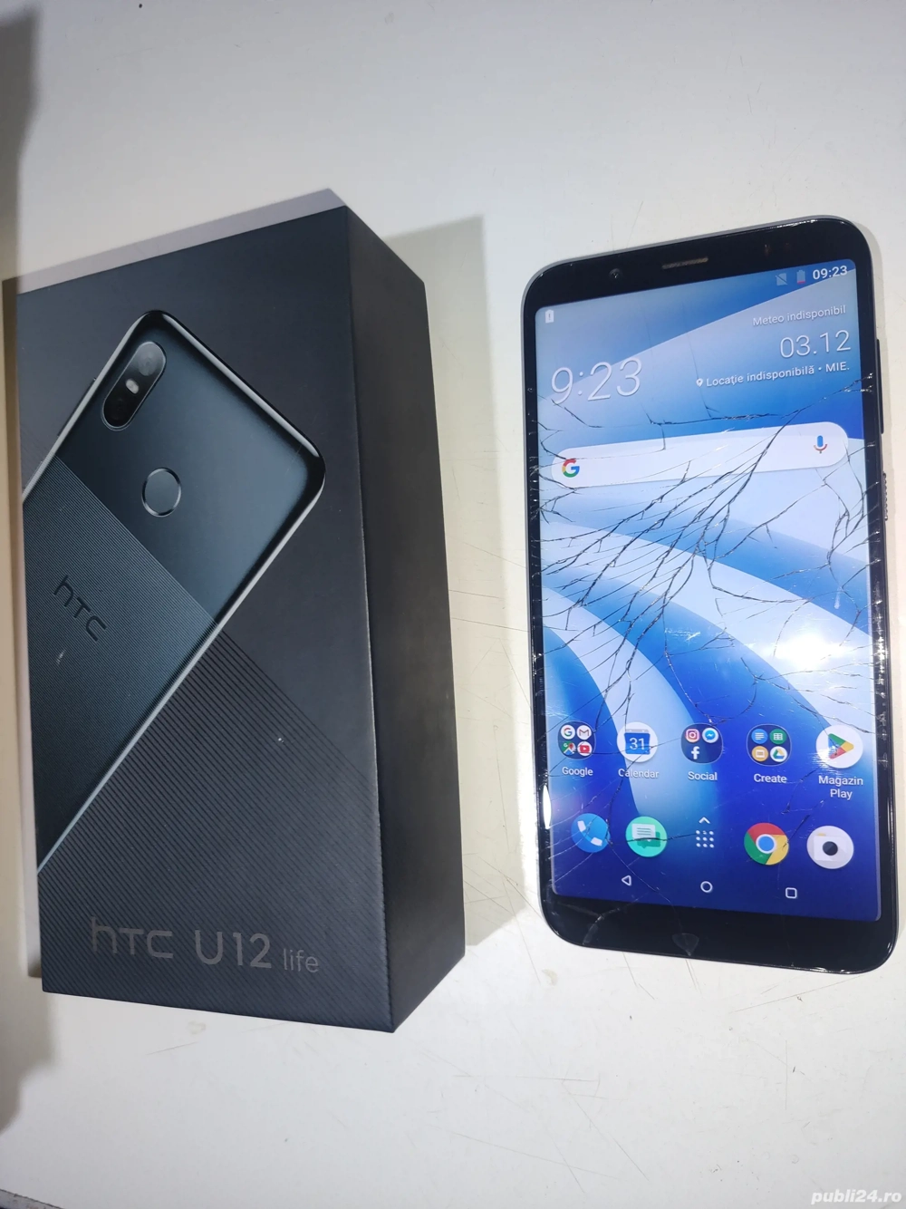 htc u12 life cu ecran crăpat 