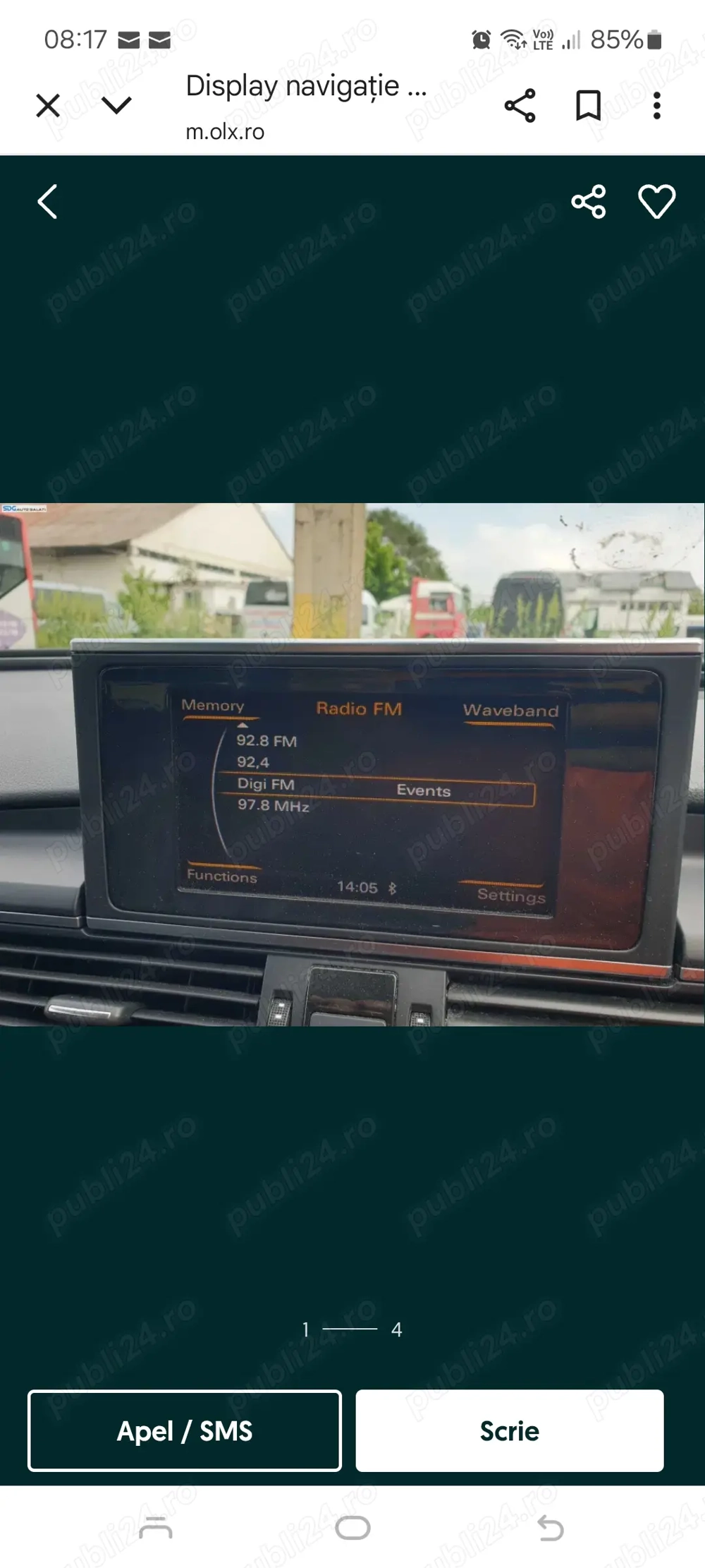 Navigatie mică rmc audi a6c7 și a7