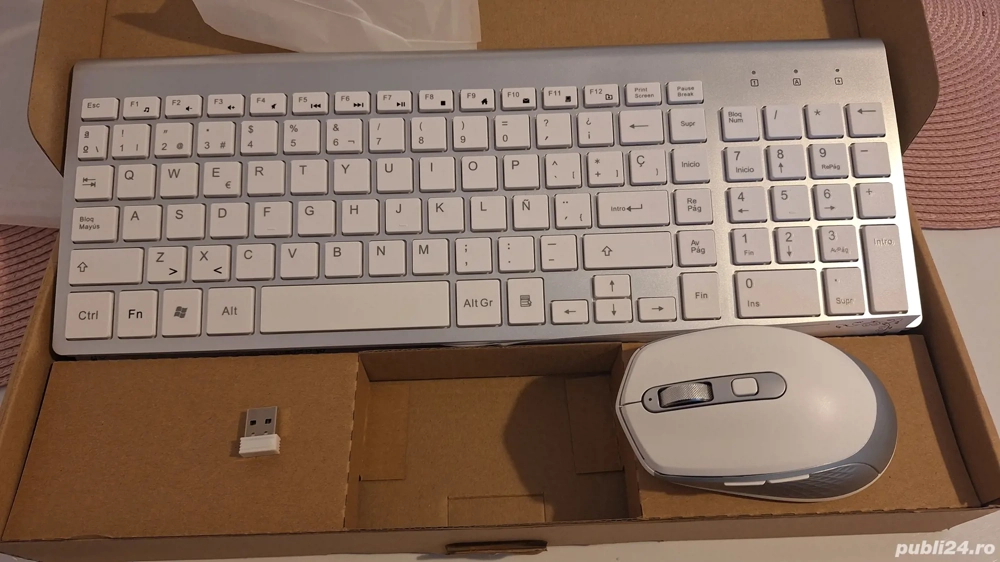 Set tastatură și mouse wireless AZERTY