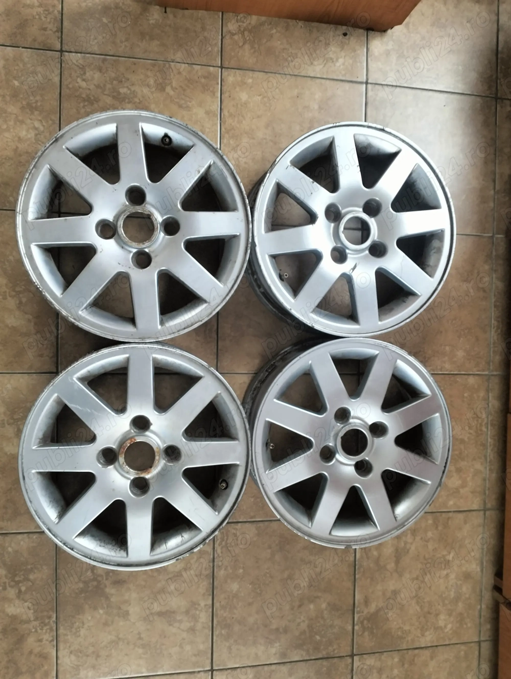 4 Jante aliaj Ford 5.5j*14H2 si piulite