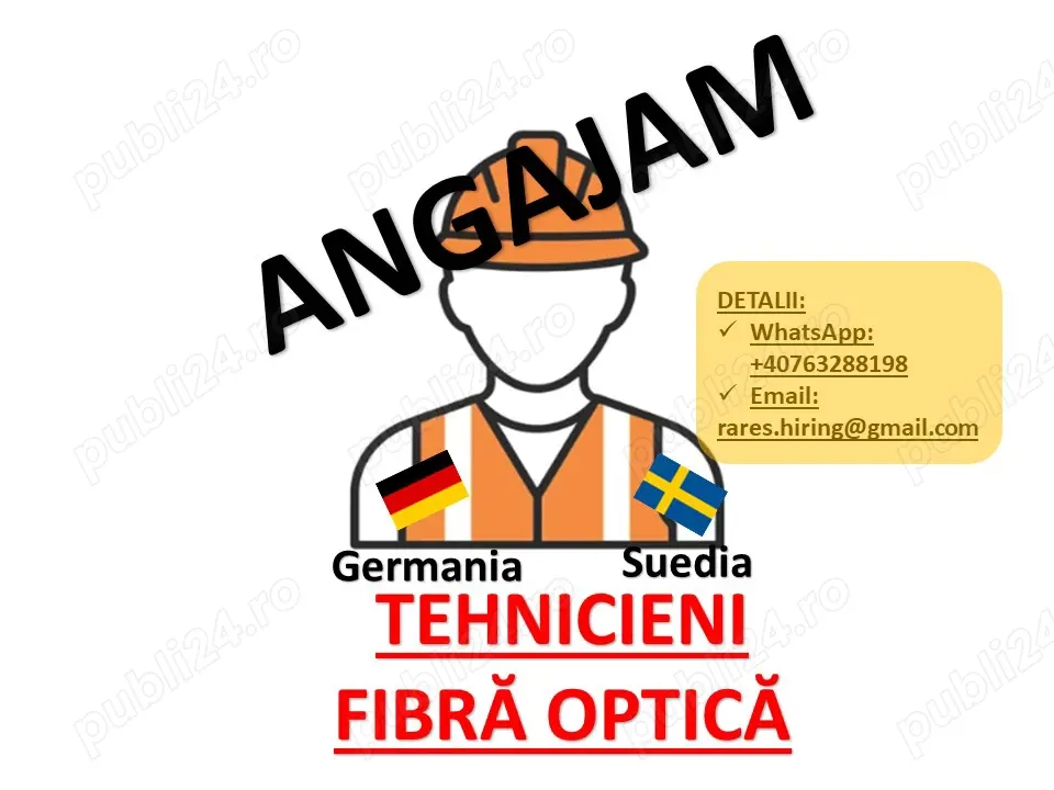 Tehnicieni fibra optica (incepere din ianuarie 2026)