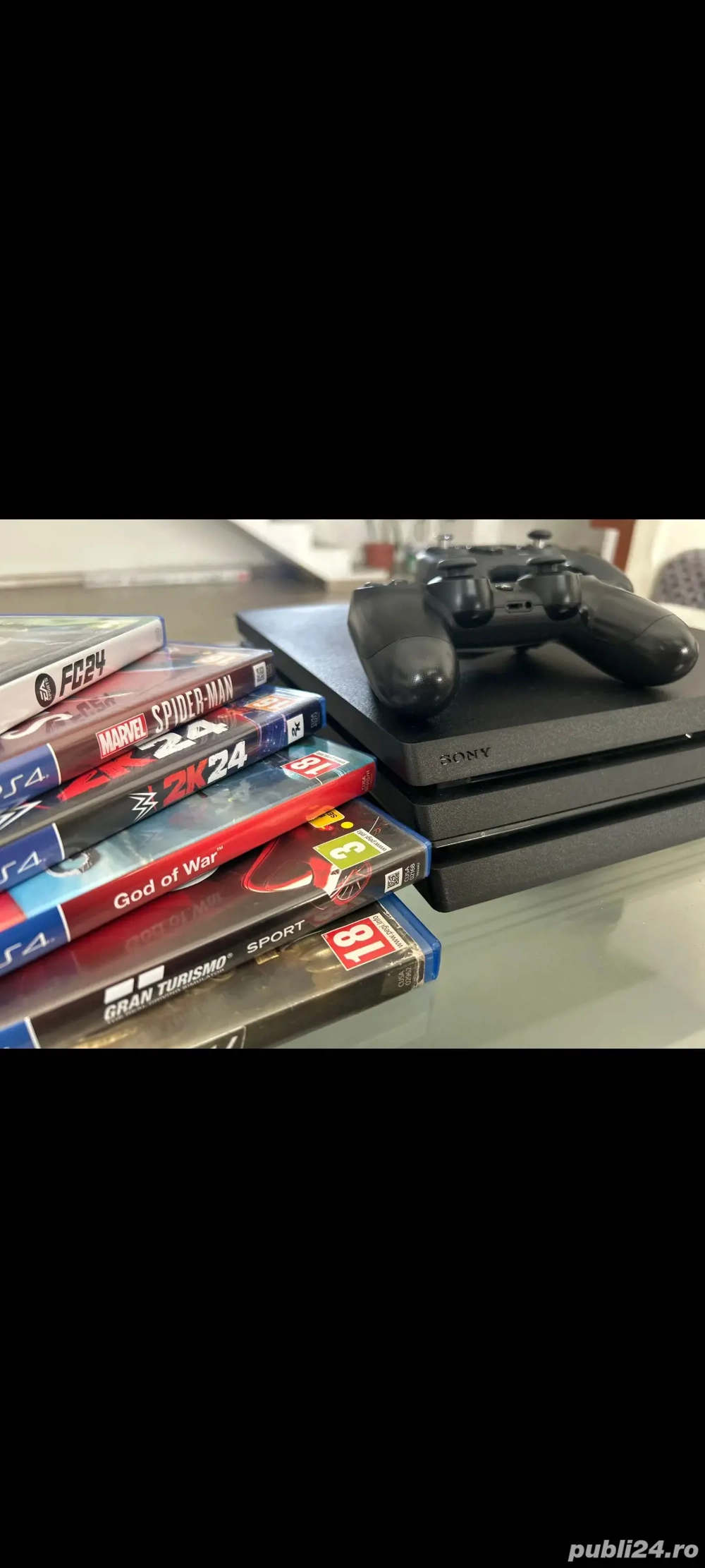 PS4 cu jocuri incluse   Stare excelentă   Ideal de Crăciun